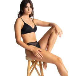 Soutien-gorge triangle sans armatures - Noir
