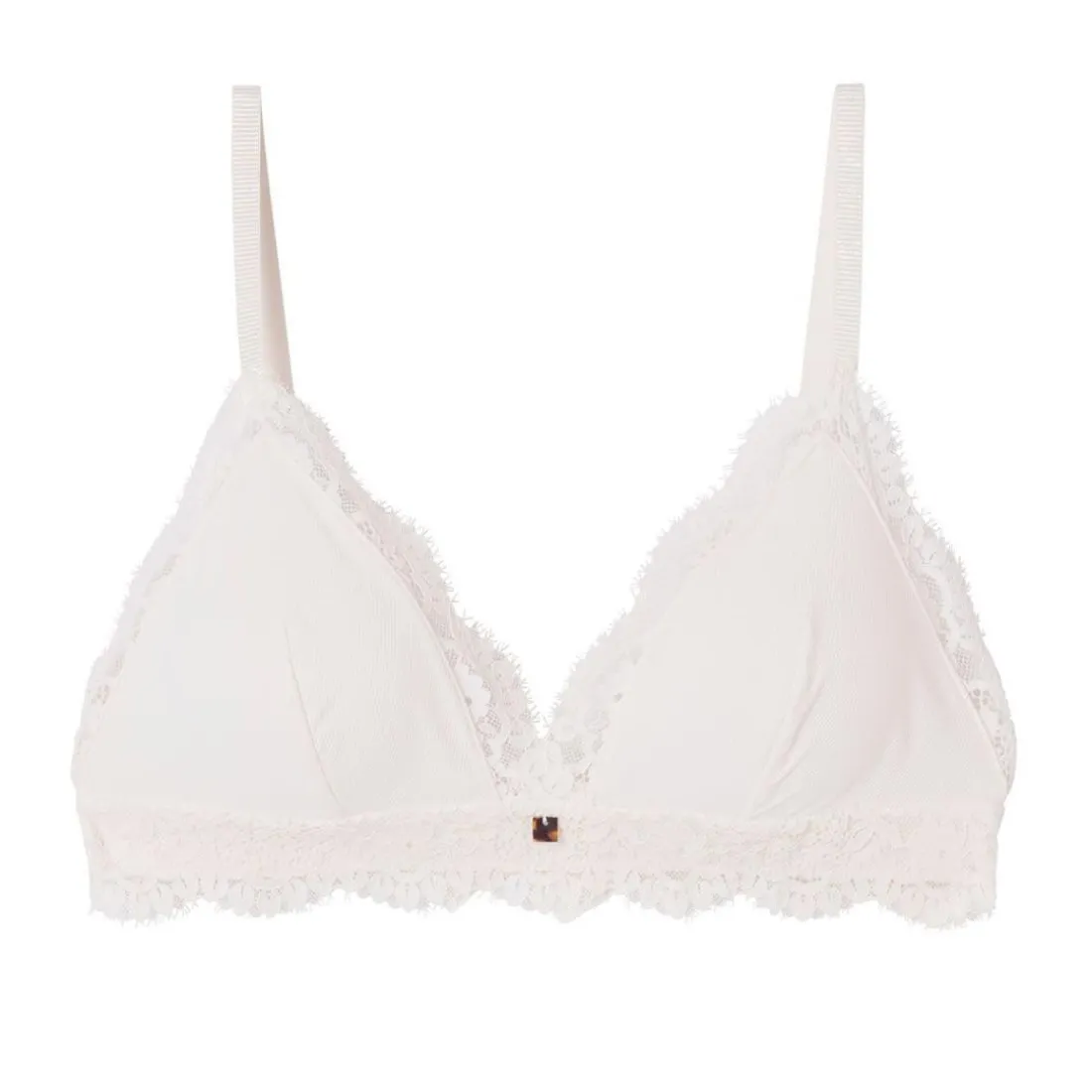 Soutien-gorge triangle sans armatures ivoire Gaïa beige