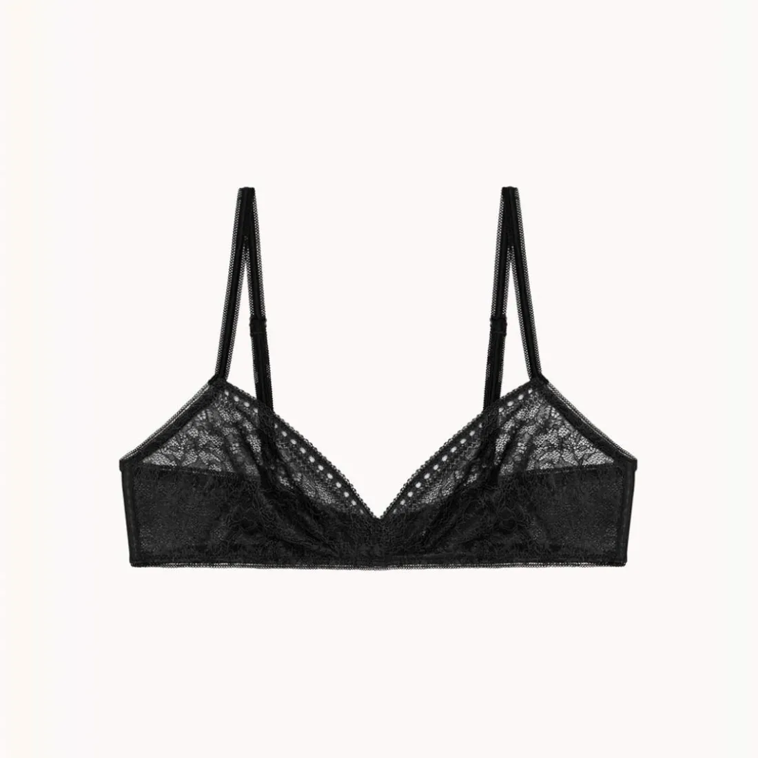 Soutien-gorge triangle sans armatures - Noir