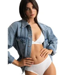 Soutien-gorge triangle sans armatures Kate blanc en coton