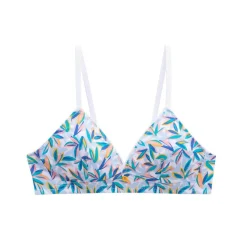 Soutien-gorge triangle sans armatures en coton Bleu Morgan Lingerie