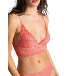 Soutien-gorge triangle sans armatures - Orange