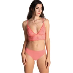 Soutien-gorge triangle sans armatures - Orange