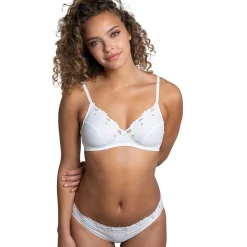 Soutien-gorge triangle sans armatures - Blanc