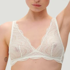 Soutien-gorge triangle sans armatures - Ivoire