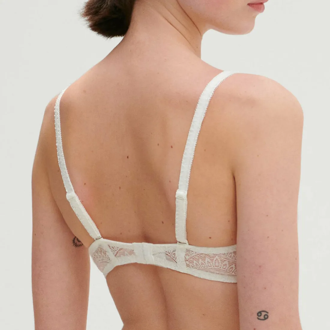 Soutien-gorge triangle sans armatures - Ivoire