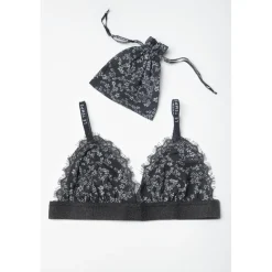 Soutien-gorge triangle Secret à motif fleuri