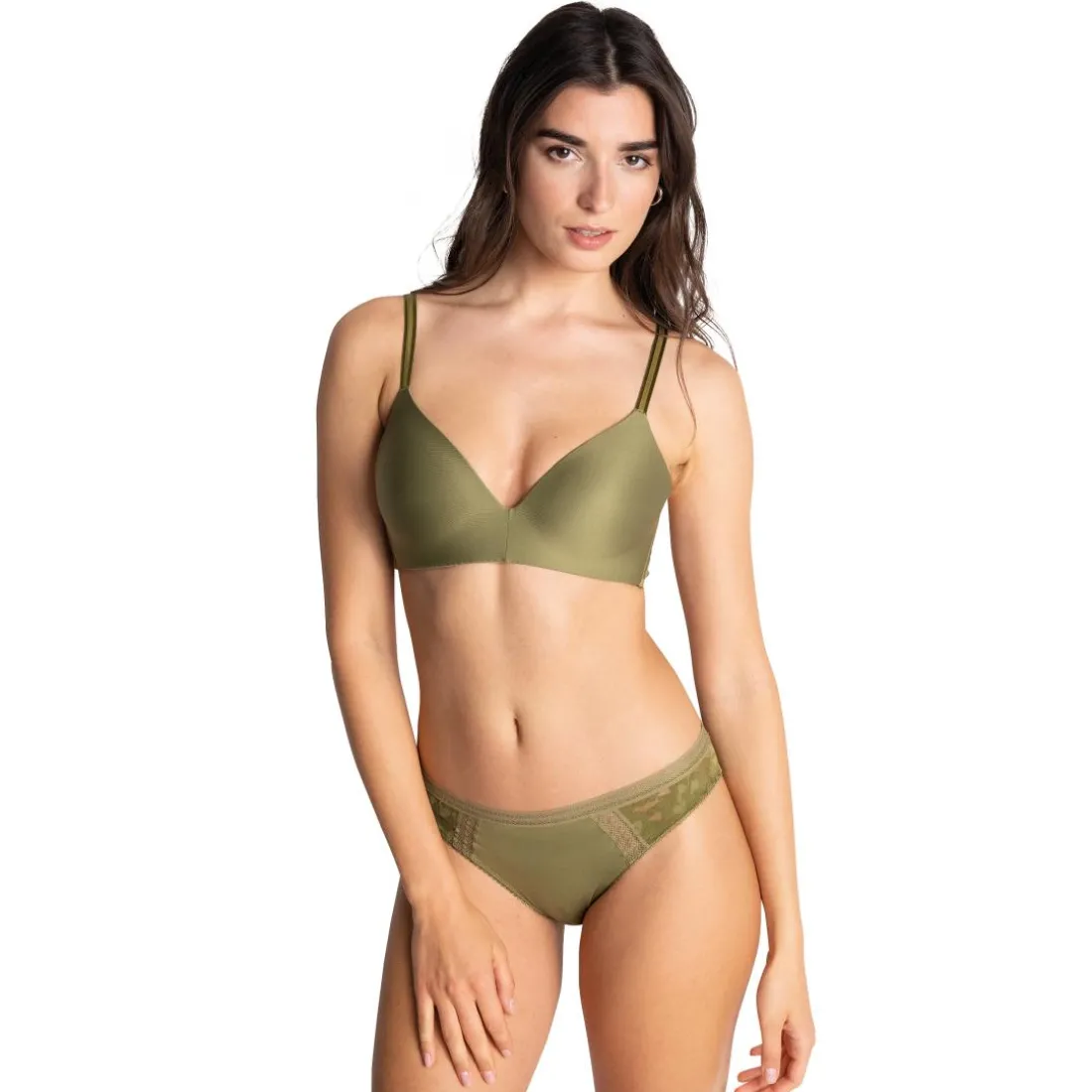 Soutien-gorge triangle vert