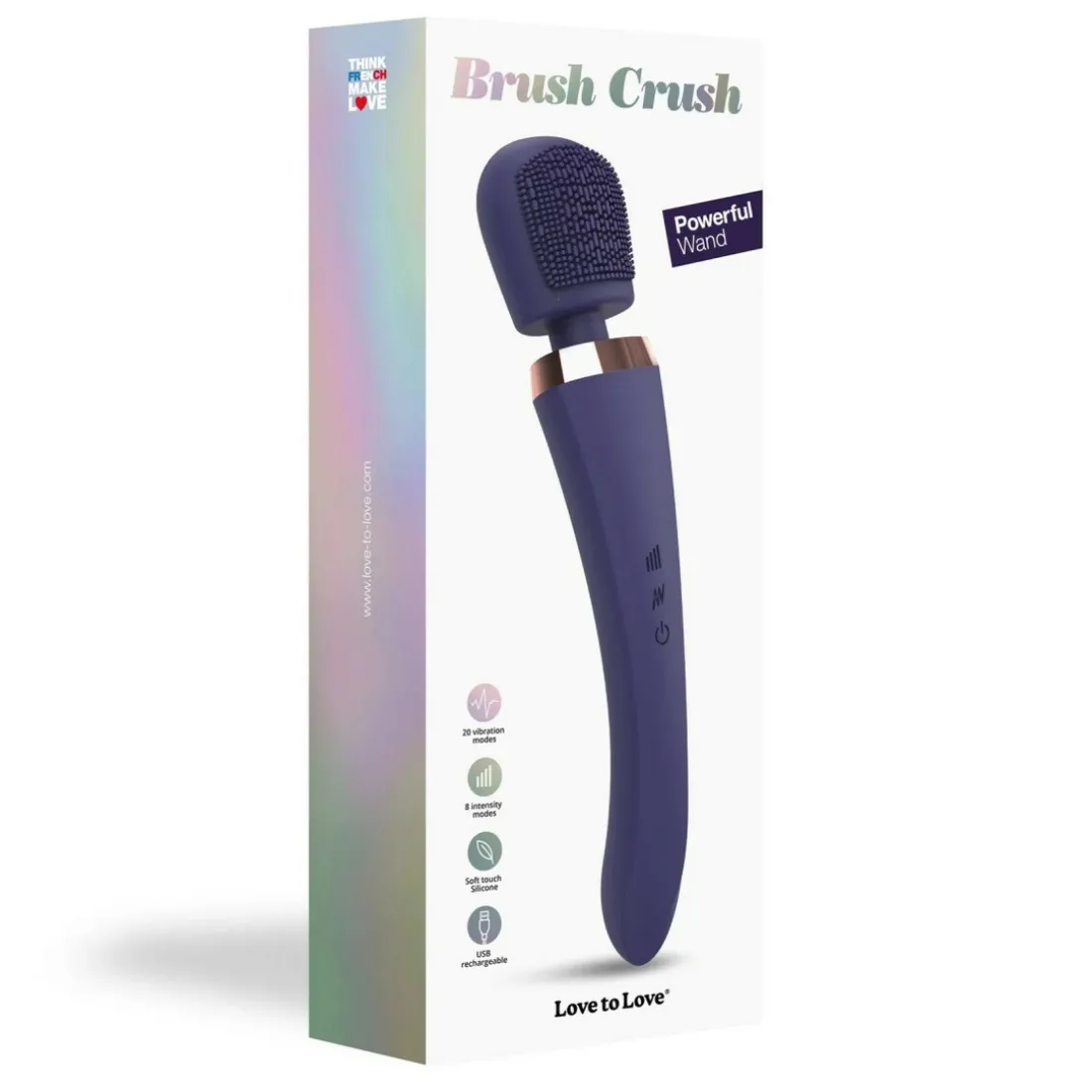 Stimulateur/wand BRUSH CRUSH - MIDNIGHT INDIGO LOVE TO LOVE