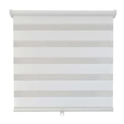 Store enrouleur automatique jour/nuit - tamisant/occultant - blanc