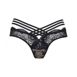String dentelle Axami - Noir
