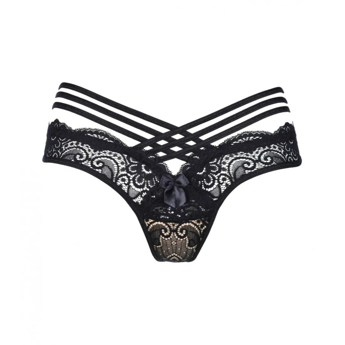 String dentelle Axami - Noir