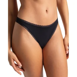String en coton - Noir