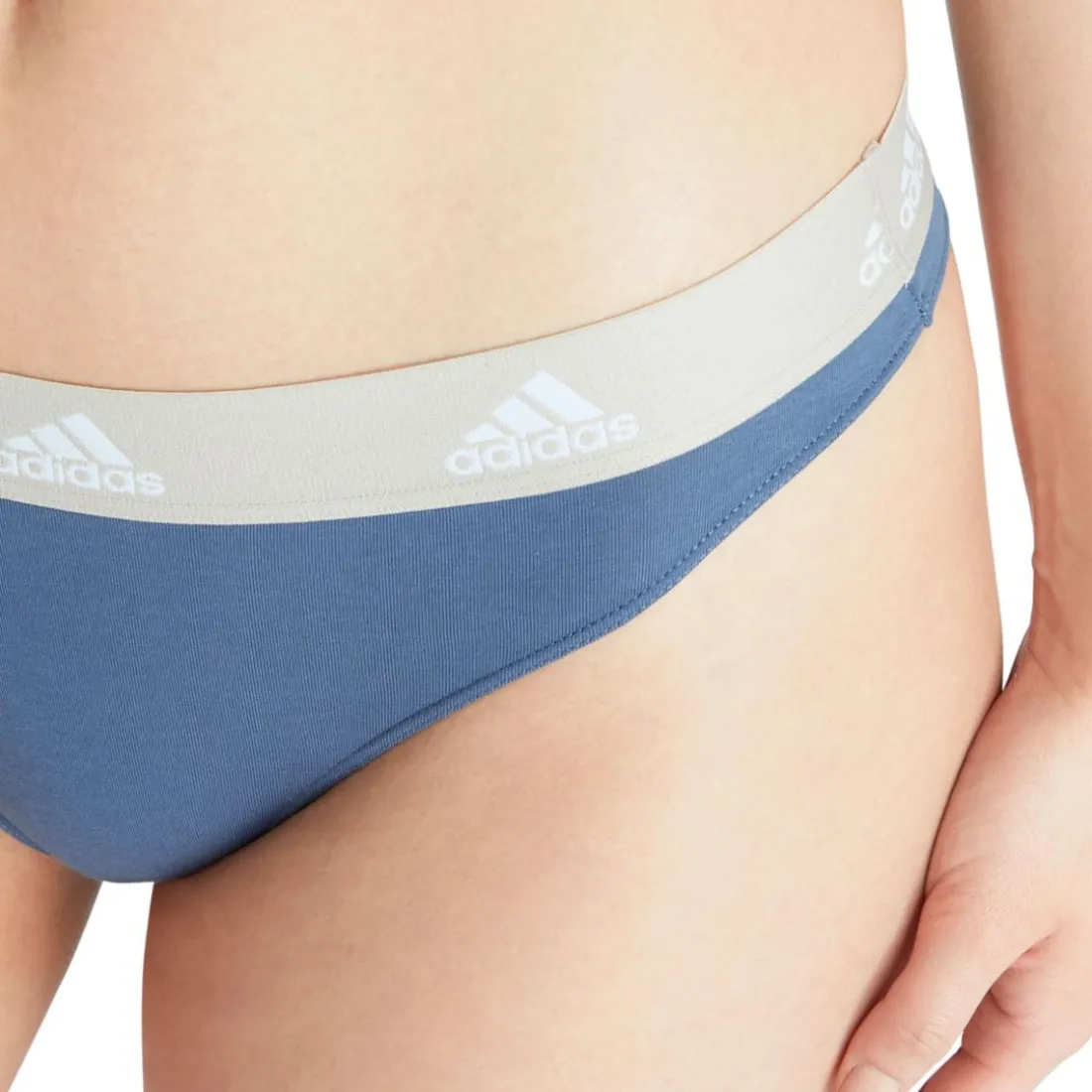 String femme Coton Logo Adidas multicolore