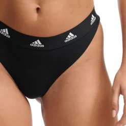 String femme Coton Logo Adidas noir
