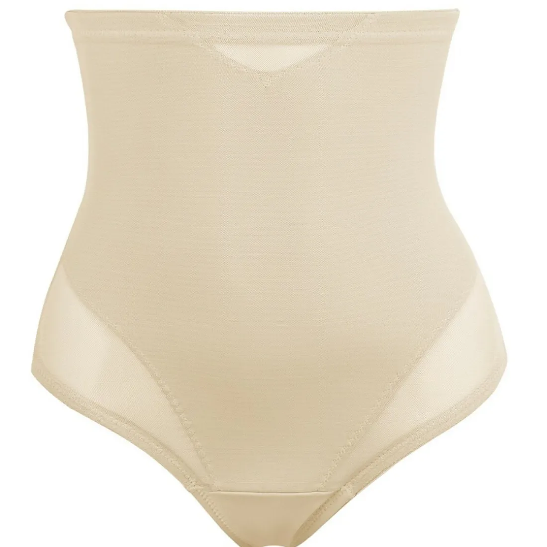 String gainant taille haute beige en nylon