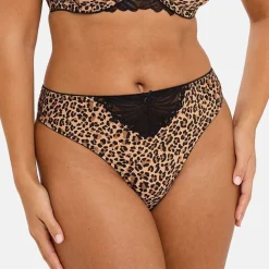 String Lya Imprimé Léopard Mocha - Marron