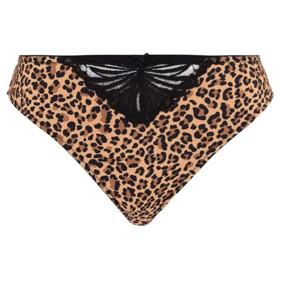 String Lya Imprimé Léopard Mocha - Marron