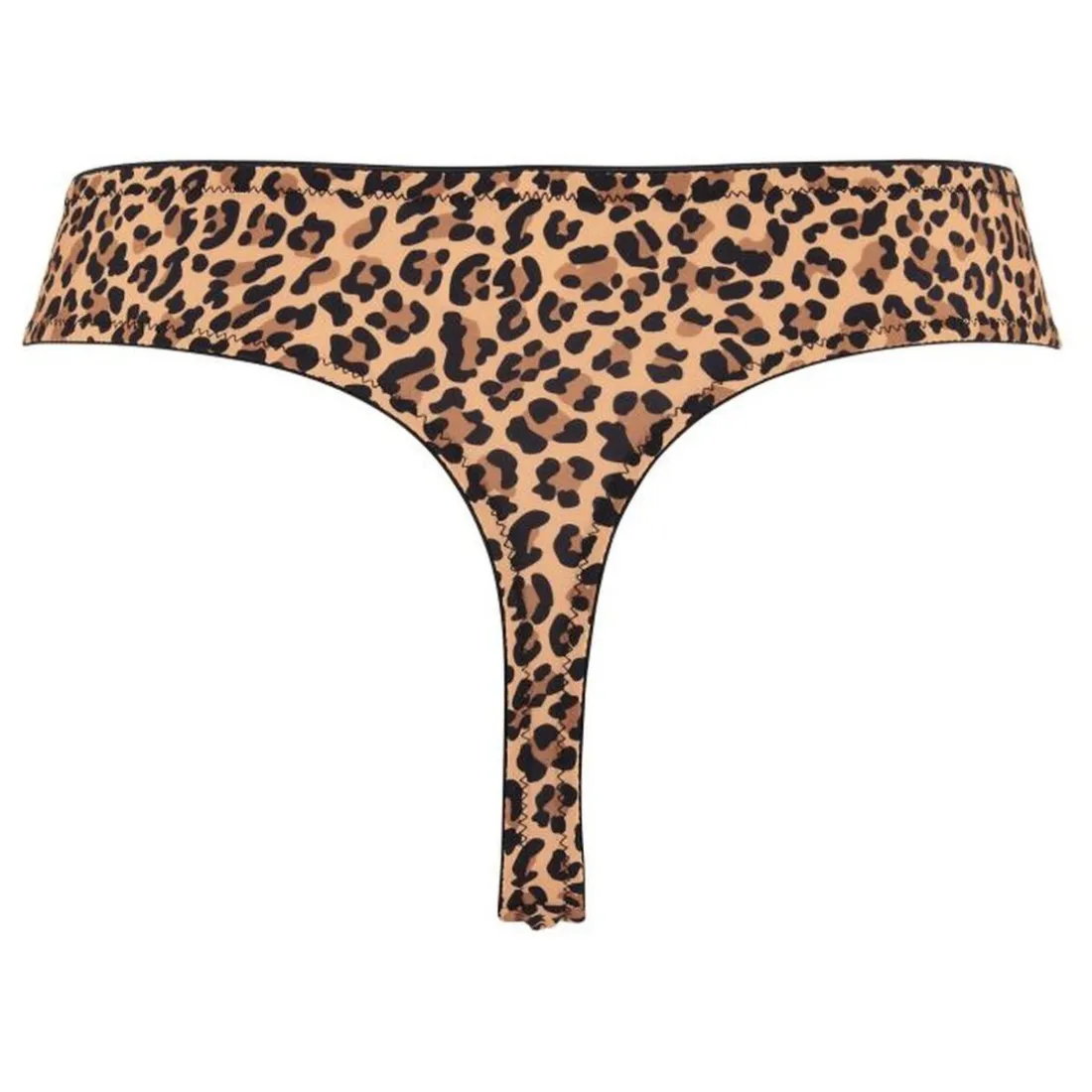 String Lya Imprimé Léopard Mocha - Marron