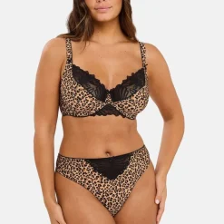 String Lya Imprimé Léopard Mocha - Marron