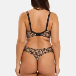 String Lya Imprimé Léopard Mocha - Marron