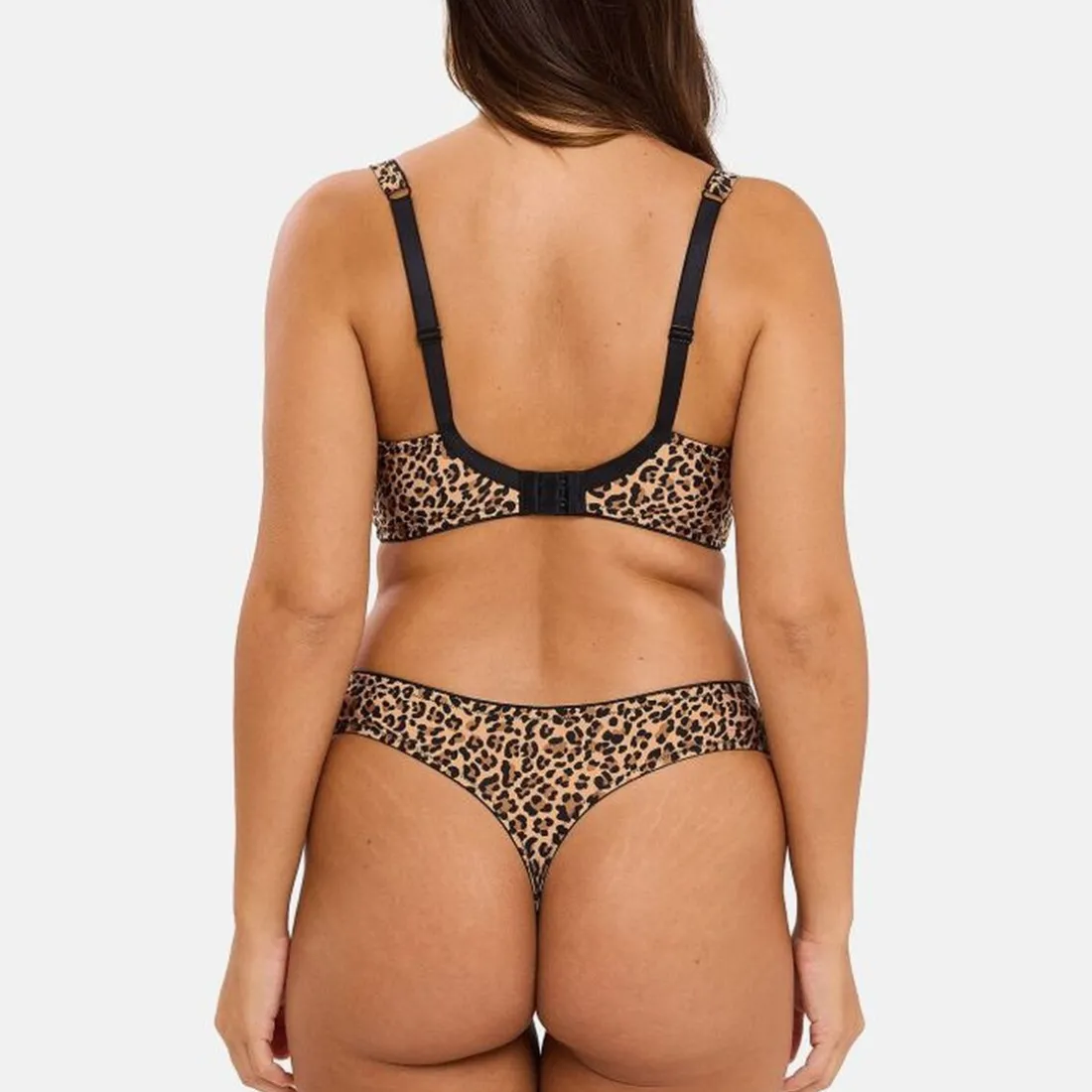 String Lya Imprimé Léopard Mocha - Marron