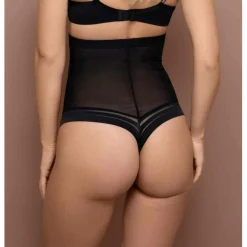 String taille haute gainant Noir Bye Bra