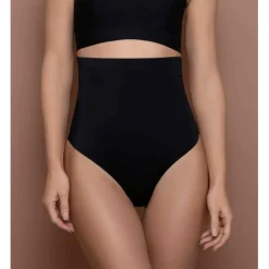 String taille haute invisible Noir Bye Bra