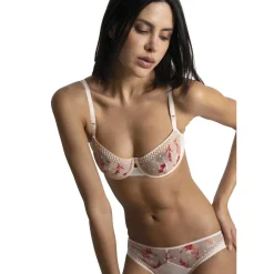 Suzy - Soutien-gorge corbeille brodé blanc