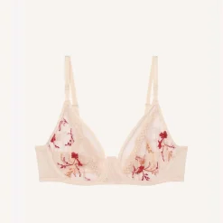 Suzy - Soutien-gorge plongeant brodé multicolore