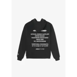 Sweat à capuche garçon Tanbo noir en coton