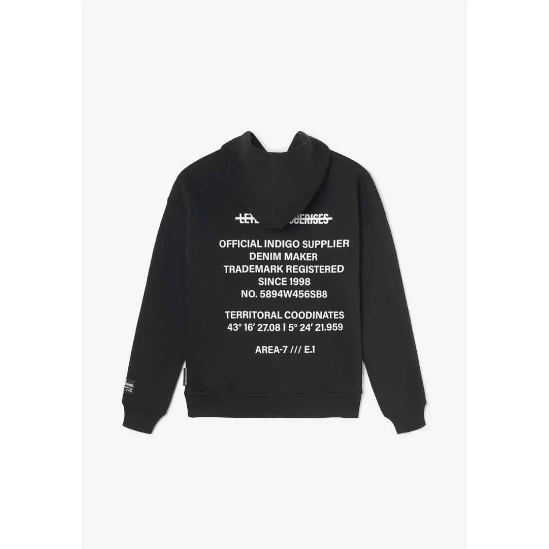 Sweat à capuche garçon Tanbo noir en coton