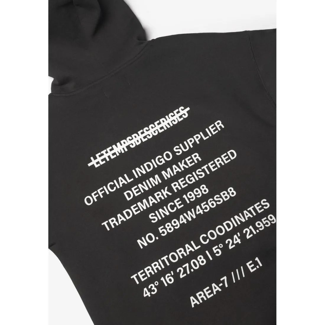 Sweat à capuche garçon Tanbo noir en coton