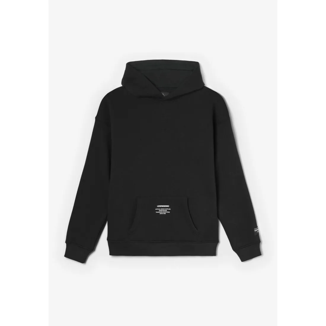 Sweat à capuche garçon Tanbo en coton noir