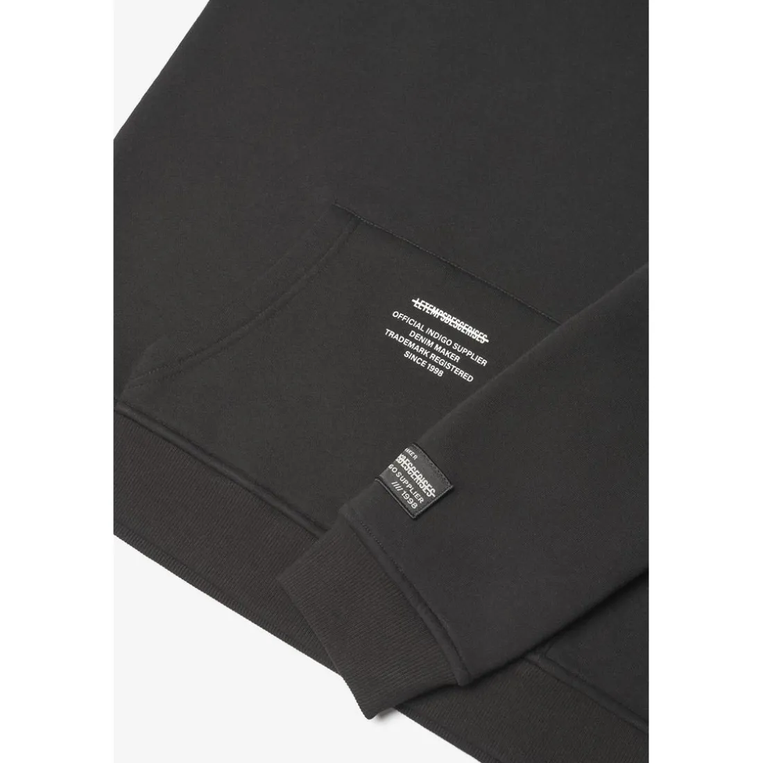 Sweat à capuche garçon Tanbo en coton noir
