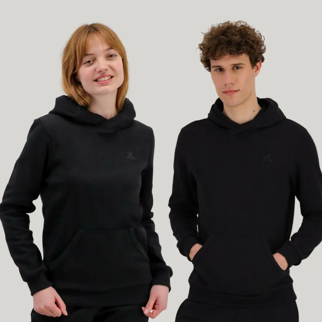 Sweat à capuche Mixte ESS T/T N°1 M Noir en coton