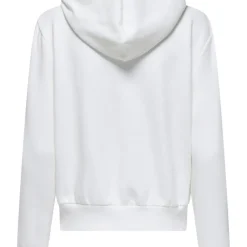 Sweat à capuche Noli - Blanc cassé/ Coeur doré en coton Opal