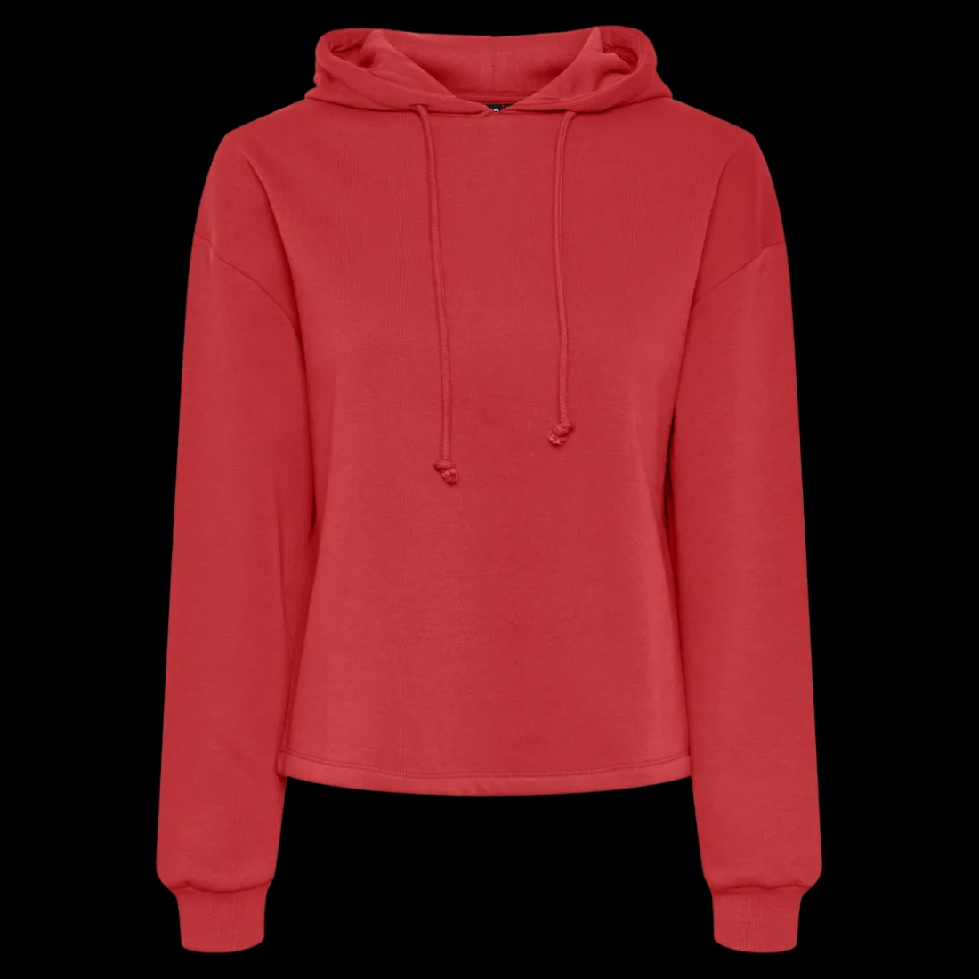 Sweat à capuche rouge en coton Sia