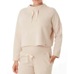 Sweat court maternité blanc Cache Coeur Lingerie en viscose
