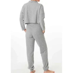 Sweat court maternité gris Cache Coeur Lingerie en viscose