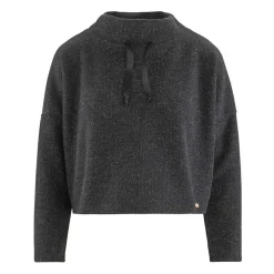 Sweat court maternité noir Cache Coeur Lingerie en viscose