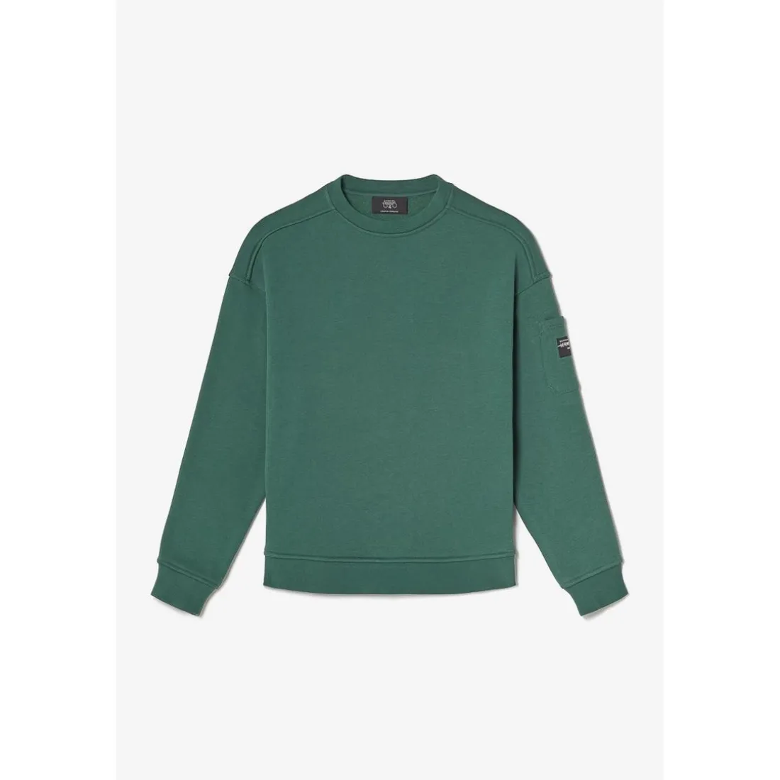Sweat garçon Leonbo vert sapin en coton