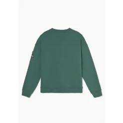 Sweat garçon Leonbo vert sapin en coton