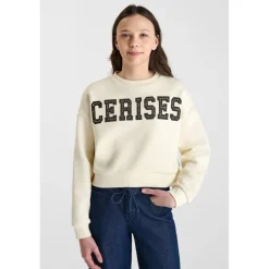 Sweat-Shirt blanc Noor en coton