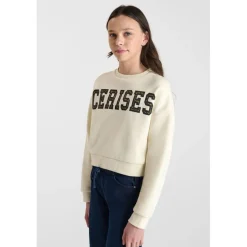 Sweat-Shirt blanc Noor en coton
