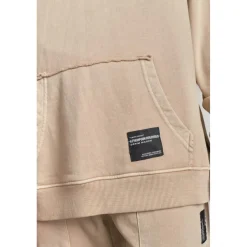Sweat-Shirt capuche garçon ANIBO beige en coton