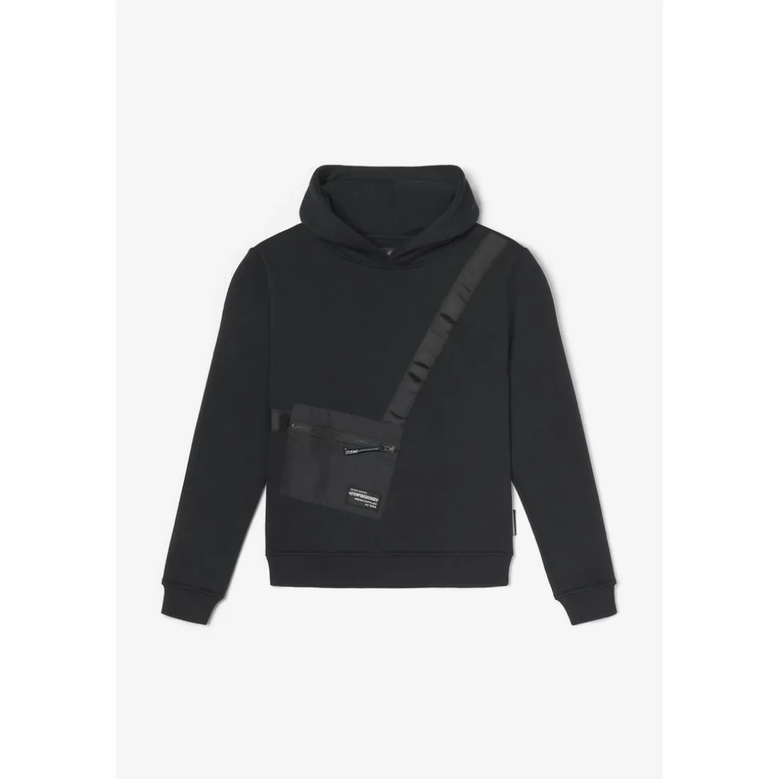 Sweat-Shirt capuche garçon ITOBO noir en coton