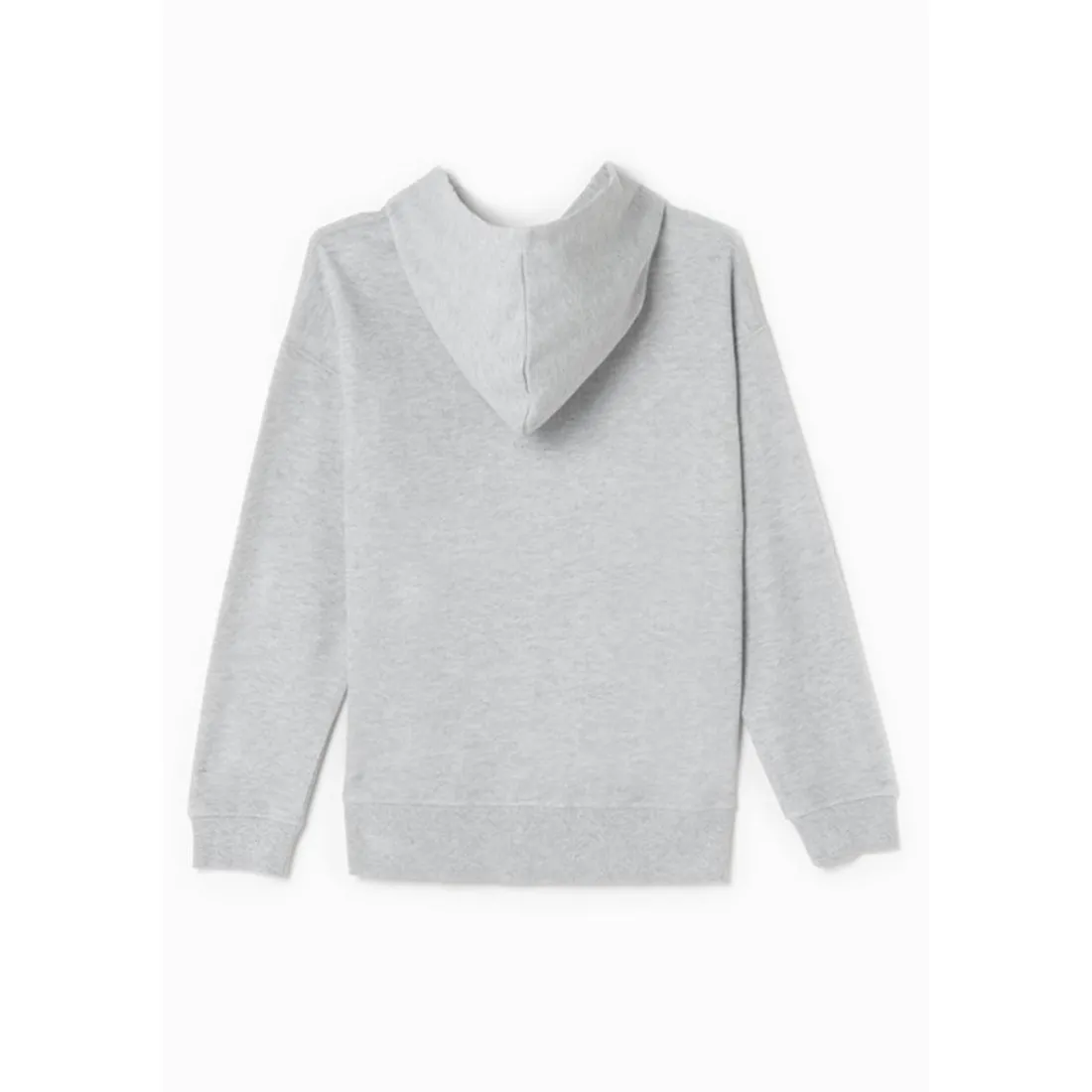 Sweat-Shirt capuche garçon ELROSBO gris en coton