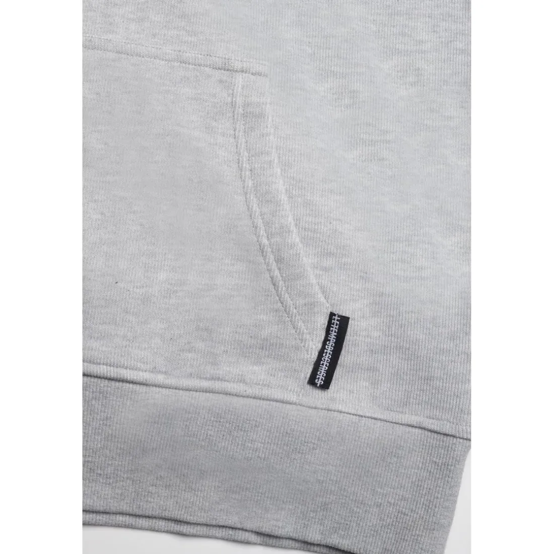 Sweat-Shirt capuche garçon ELROSBO gris en coton