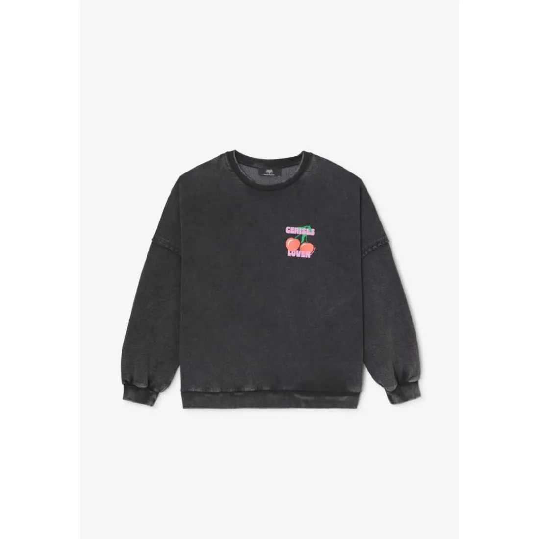 Sweat-Shirt capuche noir Gwen en coton